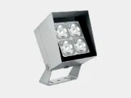 Уличный светодиодный прожектор 20 Вт, 24 В, RGBW (W=4000K), угол рассеивания 8°, DMX512, IP66 SWG