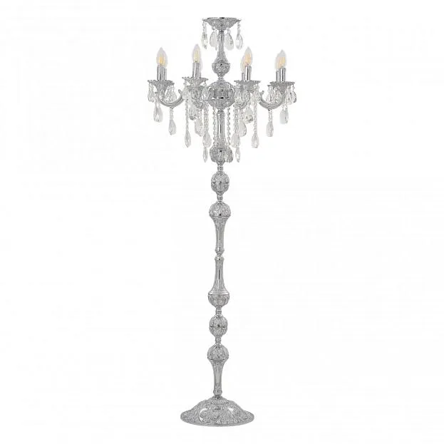 Торшер с хрустальными подвесками Bohemia Ivele Crystal AL78101T/8/175 B NW AL7801