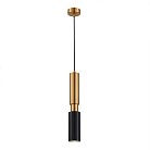 Светильник подвесной Латунь/Латунь, Черный GU10 1*5W 4000K ST-Luce SL1192.343.01 PRIETTI