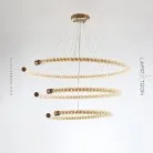 Кольцевые люстры и светильники VIDAGO RING 3 кольца (диаметр 40 + 60 + 80 см). Lampatron 2374-4468