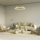 Светильник подвеснойЛатунь/Прозрачный LED 1*65W ST-Luce SL6011.313.01 ESME