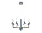 Люстра светодиодная на штанге Ambrella light LH53126/8 GD/WH/GB Ceramo Modern