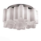 Люстра потолочная Серебристый/Белый с полосками E27 6*60W ST Luce SL117.502.06 Onde