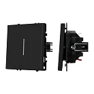 Механизм выключателя одноклавишный непроходной LED SWT-NOBE-MK01-SFPL-L-BK (230V, 10A) Arlight 054258