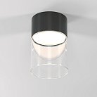 Светильник потолочный светодиодный 10W 4000К черный/прозрачный Elektrostandard 25047/LED Lumen a064709