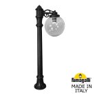 Садовый светильник-столбик FUMAGALLI G30.163.S10.AZF1R ALOE.R/BISSO/G300 1L GLOBE 300