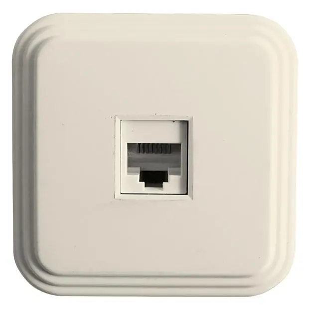 Розетка компьютерная 1-местная STEKKER 49062 PST00-21-20 (РК8-01-БЖ), RJ-45, IP20, слоновая кость Розетка компьютерная 1-местная STEKKER 49062 PST00-21-20 (РК8-01-БЖ), RJ-45, IP20, слоновая кость