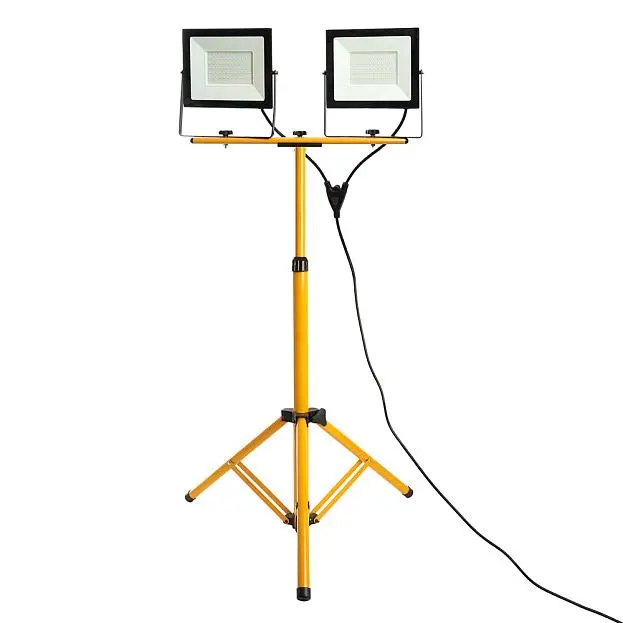 Светодиодный прожектор LL-505 на штативе IP65 2*100W 6400K Feron 48506 Светодиодный прожектор LL-505 на штативе IP65 2*100W 6400K Feron 48506