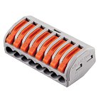 Клемма строительно-монтажная 8-проводная STEKKER 32399, LD222-418