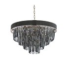 Хрустальная подвесная люстра Lumina Deco LDP 6002-500 R.GD+GY Chici