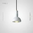 Подвесной светильник LOFFE Тип C. Цвет Латунь + Белый Lampatron 7234-19857