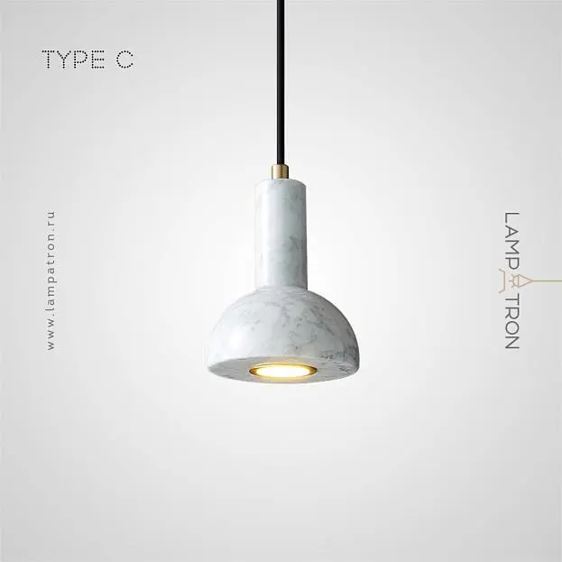 Подвесной светильник LOFFE Тип C. Цвет Латунь + Белый Lampatron 7234-19857 Подвесной светильник LOFFE Тип C. Цвет Латунь + Белый Lampatron 7234-19857