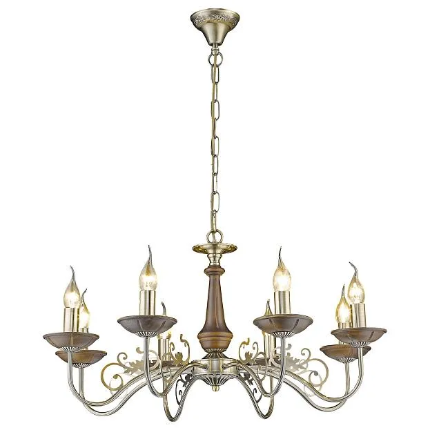 светильник подвесной, E14, 8x60W Velante 307-503-08 Классический стиль