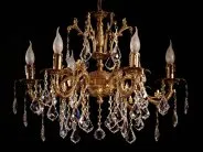 Подвесная люстра Ambiente 2118/6 AB Leaf crystal