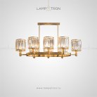 Кольцевые люстры и светильники AIRIN Модель A. 8 плафонов (овал). Lampatron 3476-8524