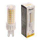 Лампа светодиодная диммируемая G9 10W 175-265V 2700K Feron 51741 LB-438
