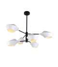 Люстра на штанге Lumina Deco LDP 6037-6 WT+BK Romina