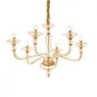 Подвесная люстра Ideal Lux 159942 DANIELI SP6 AMBRA