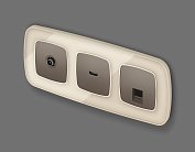 Комплект механизма компьютерной розетки RJ-45 (8P8C) CAT6A экранированной с автоматической защитной шторкой OMEGA Темная бронза матовый Volt MO642005 QUANT