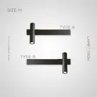 Бра JENIUS Размер M. Цвет Черный. Тип А Lampatron 7755-21794