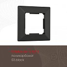Рамка из поликарбоната на 1 пост Arte Milano 503.03-1.black am