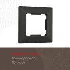 Рамка из поликарбоната на 1 пост Arte Milano 503.03-1.black am