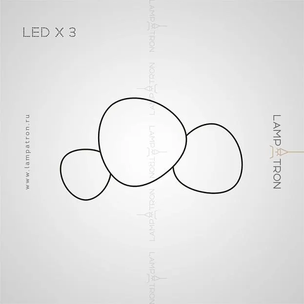 Бра BEA COMBO 3 лампы Lampatron bea-combo-3 6426-17288 Бра BEA COMBO 3 лампы Lampatron bea-combo-3 6426-17288