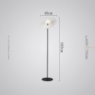 Торшер LANNY Цвет черный + белый Lampatron lanny-bw 9050-25759