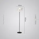 Торшер LANNY Цвет черный + белый Lampatron lanny-bw 9050-25759