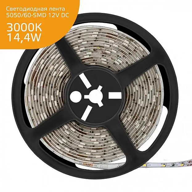 Светодиодная лента Gauss 356000114 14,4W/m 60LED/m 5050SMD теплый белый 5M Светодиодная лента Gauss 356000114 14,4W/m 60LED/m 5050SMD теплый белый 5M