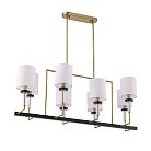 Люстра подвесная Латунь/Прозрачный E14*8 40W ST Luce SL1404.338.08 BLACK+BRASS