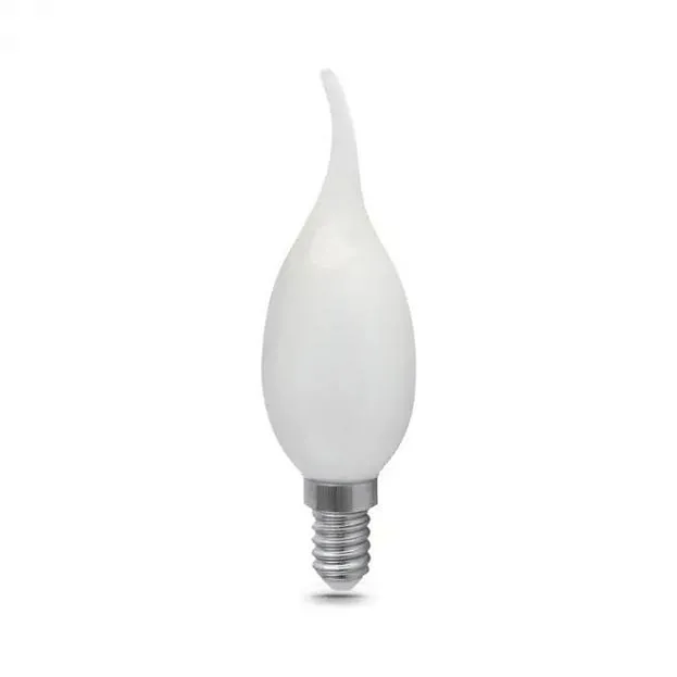 Лампа Gauss 104201205 филаментная E14 5W 4100К свеча на ветру матовая Лампа Gauss 104201205 филаментная E14 5W 4100К свеча на ветру матовая