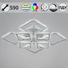 Потолочная люстра Reluce 09826-3.3-4+4C CR (RGB)