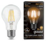 Лампа Gauss 102802106 LED Filament A60 E27 6W 2700K
