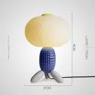 Настольная лампа ALISA TAB Цвет синий + белый Lampatron 8624-24071