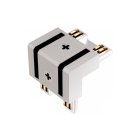 Внешний угловой соединитель для ультратонкого магнитного шинопровода iLEDEX TECHNICAL POWER CONNECT 4825-Г-TYPE-WH VISION48/25