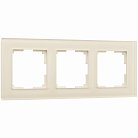 Рамка на 3 поста Werkel W0031141 (молочный, стекло) a058815 Favorit