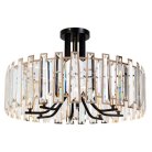 Потолочная люстра Arte Lamp A1028PL-8BK Amber