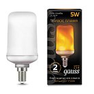 Лампа Gauss 157401105 E14 5W 1500K колба матовая
