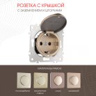 Розетка Arte Milano 202.41-1.shampan am