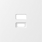 Накладка для розеток USB, матовый белый, Donel DE28633 A07