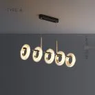 Реечный, рядный светильник STIGMAR Тип A. Цвет Латунь + Черный Lampatron stigmar-a 6851-18858