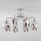 Потолочная люстра Eurosvet 10101/8 хром/прозрачный хрусталь Strotskis Scoppio a044069