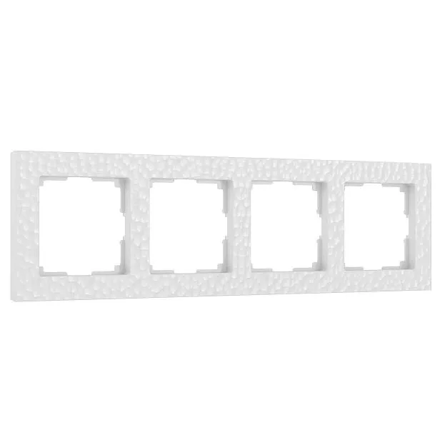 Рамка на 4 поста Werkel W0042401 (белый) Hammer a052523 Рамка на 4 поста Werkel W0042401 (белый) Hammer a052523