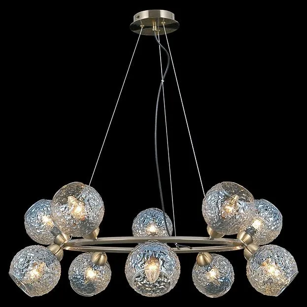 Подвесная люстра ILLUMICO IL0452-10PSQ-79 AB Подвесная люстра ILLUMICO IL0452-10PSQ-79 AB