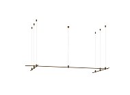 Основание для модульных светильников Donolux DL20225L2000x1L1000x2C B.Bronze Code 1.2