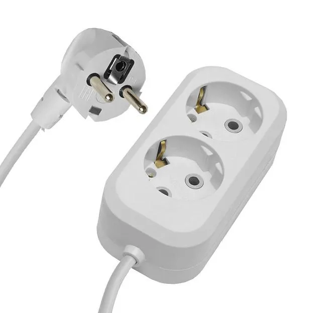 Удлинитель 2-местный с/з 7м 3x075 серия Home (У10-001) белый Stekker 39208 HM01-21-07