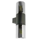 Светильник садово-парковый на стену вверх/вниз, E27 230V, черный Feron 51993 DH1802