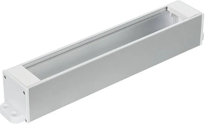 Настольный розеточный блок Squaredesign 12 мод. (6 мод. 45х45), алюминий, белые пластиковые заглушки с крепежом Donel DDSB12WPF DDSB