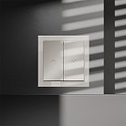 Выключатель встраиваемый для жалюзи 10А, (кашемир) Voltum VLS020703 S70